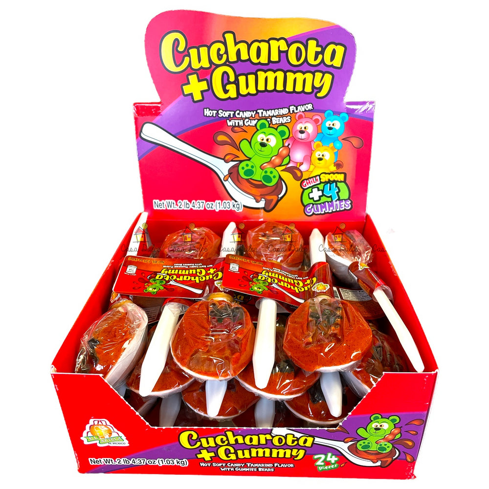 AZTECA CUCHAROTA+GUMMI DISP 12/24PCS
