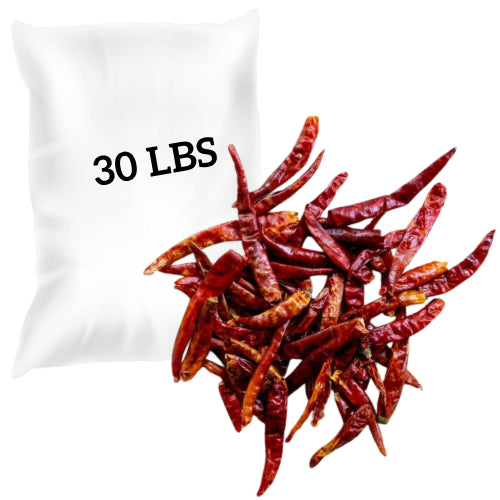 CHILE DE ARBOL SIN CAVO - CHINA 30 LBS