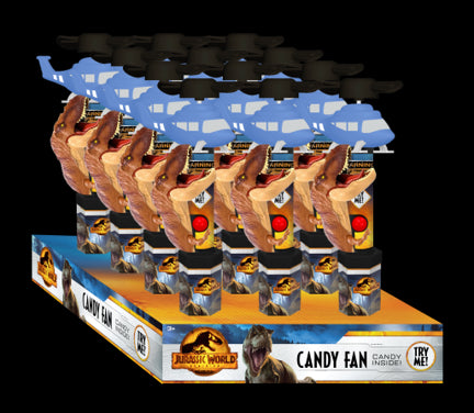 JURASSIC WORLD CANDY FAN 6/12/0.53OZ