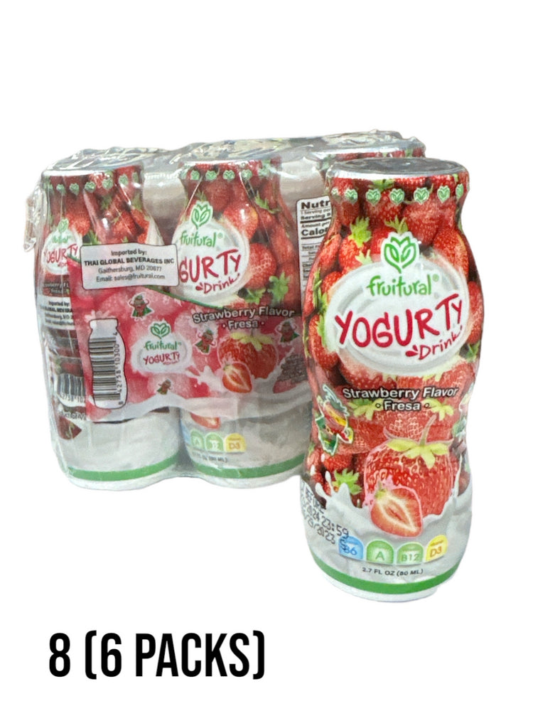 FRUITURAL YOGURTY DRINK STRAWBERRY 48/2.7FL OZ