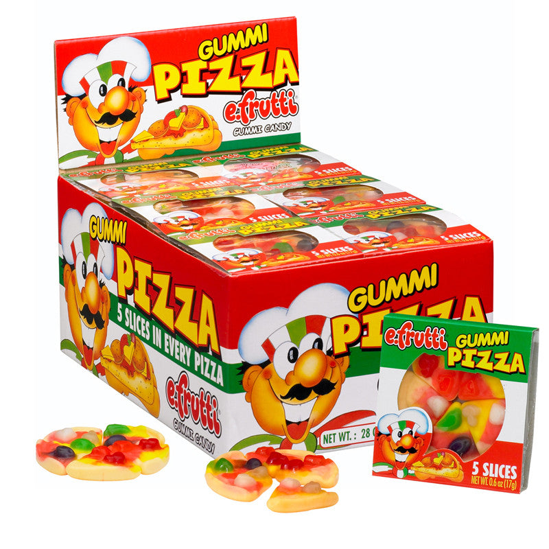 EFRUTTI GUMMI COUNTER DISPLAY PIZZA 8/48/.55oz