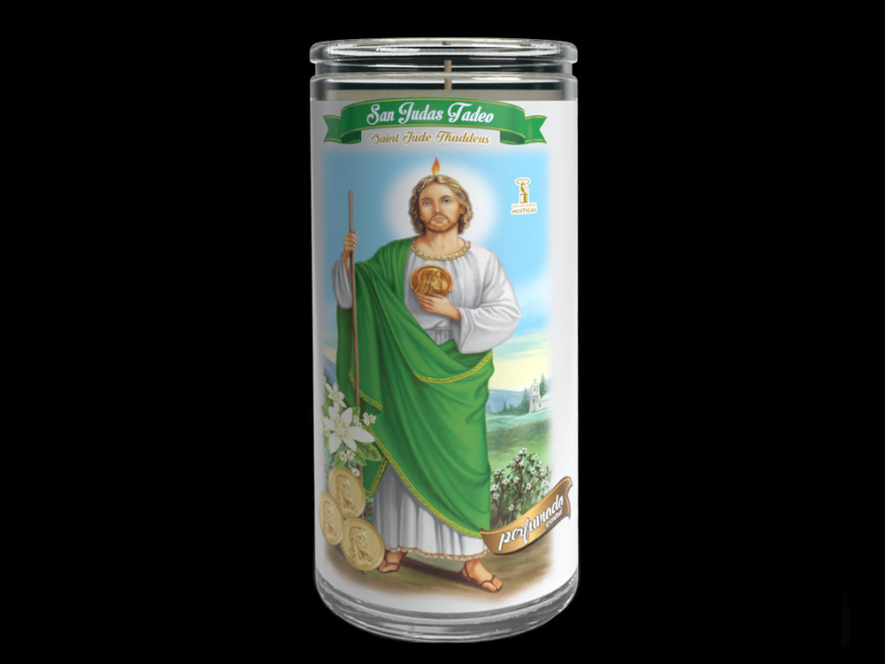 VELADORA 14 DIAS PERFUMADA SAN JUDAS TADEO BLANCA 6/1