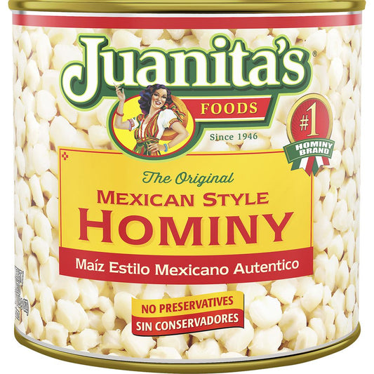 JUANITAS MEXICAN STYLE HOMINY 6/110 oz