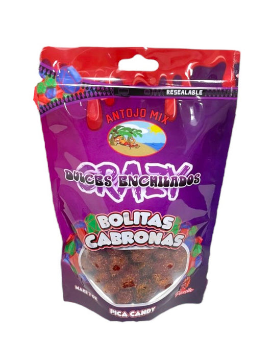 CRAZY DULCES ENCHILADOS BOLITAS CABRONAS 12/ 7oz
