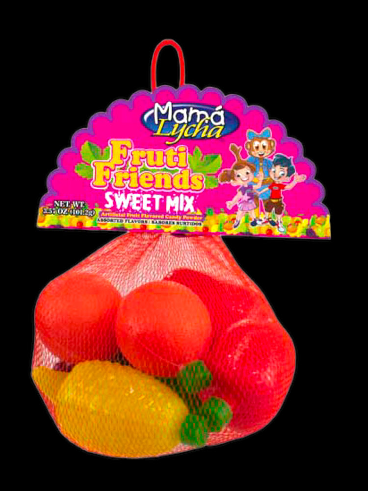 MAMA LICHA FRUTI FRIENDS SWEET MIX CANDY POWDER 30/8/3.57 OZ