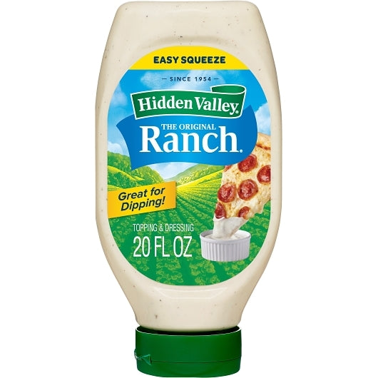 HIDDEN VALLEY EASY SQUEEZE RANCH DRESSING 6/ 20oz