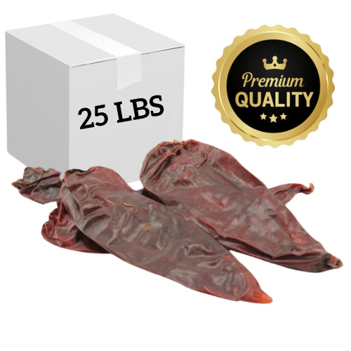 CHILE GUAJILLO CALIFORNIA PERUANO  DESPATADO  PREMIUM 25 LBS