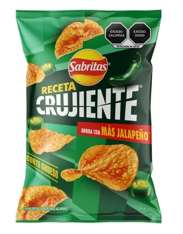SABRITAS MEX RECETA CRUJIENTE JALAPENO 20/160G