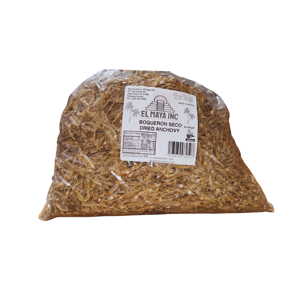 EL MAYA BOQUERON OLOMINAS (DRIED ANCHOVY) 10 LBS
