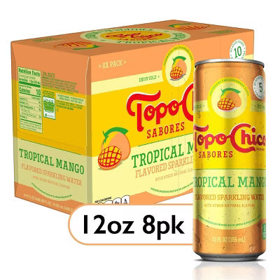 REFRESCO TOPO CHICO TROPICAL MANGO 8/12oz