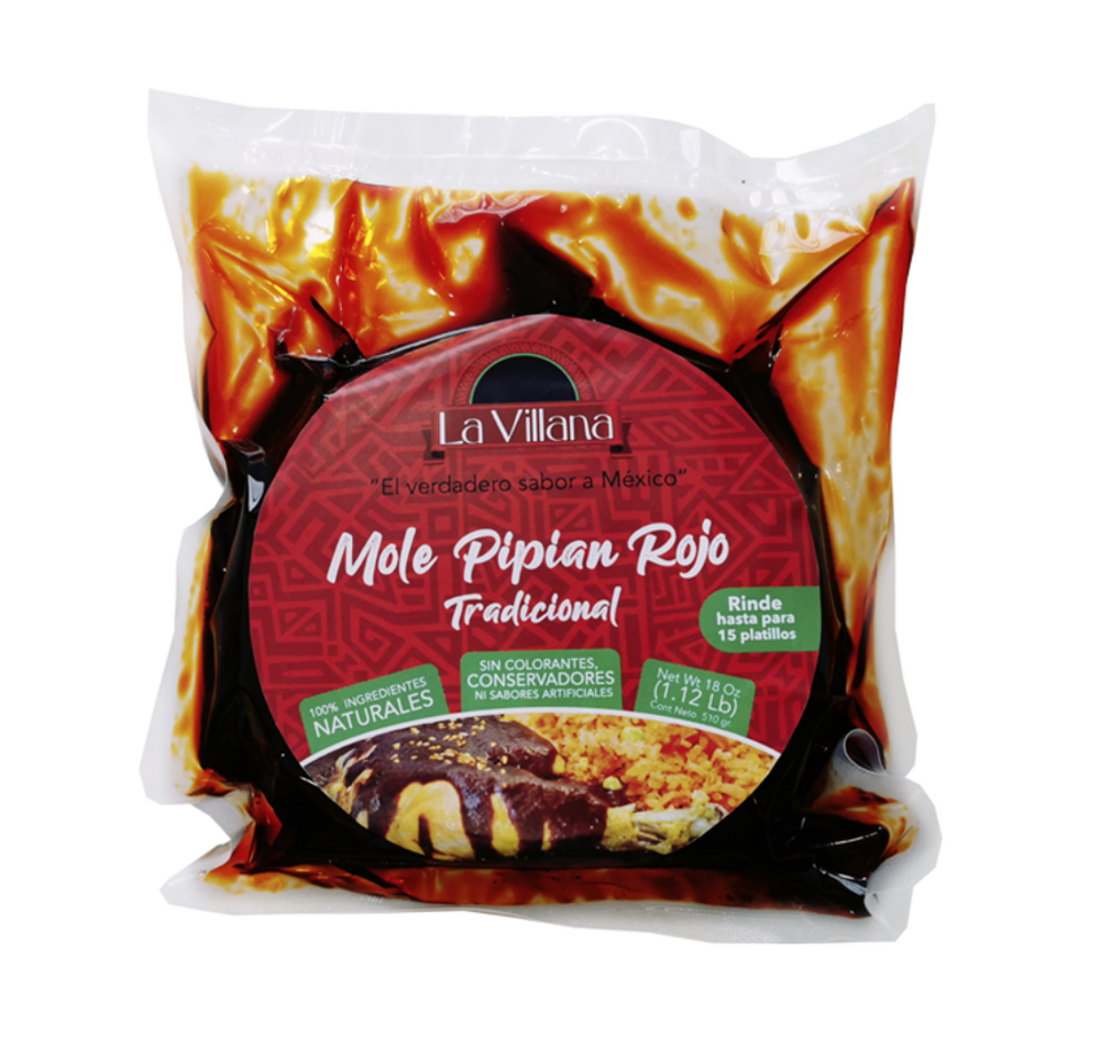 LA VILLANA MOLE PIPIAN ROJO 6/1.12LBS (510g)