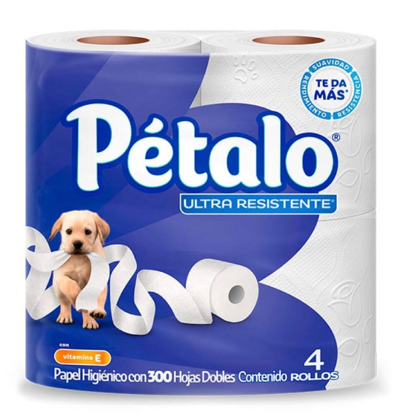 PETALO 10/ 4 ROLLOS 300 HOJAS