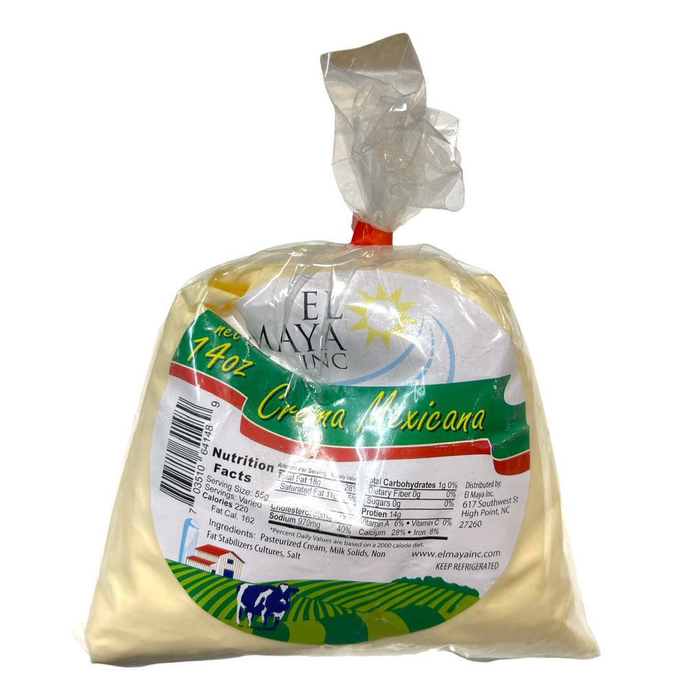 CREMA MEXICANA EL MAYA 14 OZ