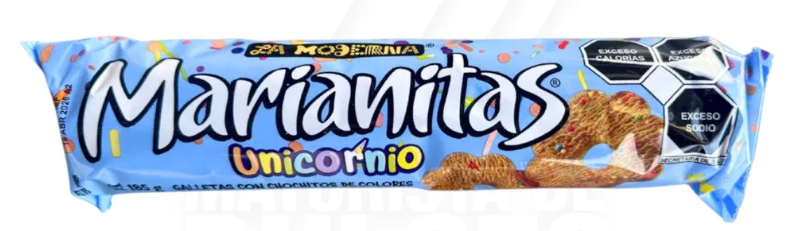 GALLETAS MEX MARIANITAS UNICORNIO 20/185GR