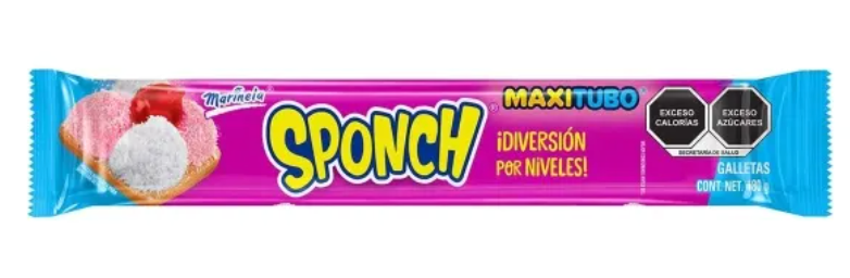 GALLETA MARINELA MEX SPONCH MAXI TUBO 18/ 180G