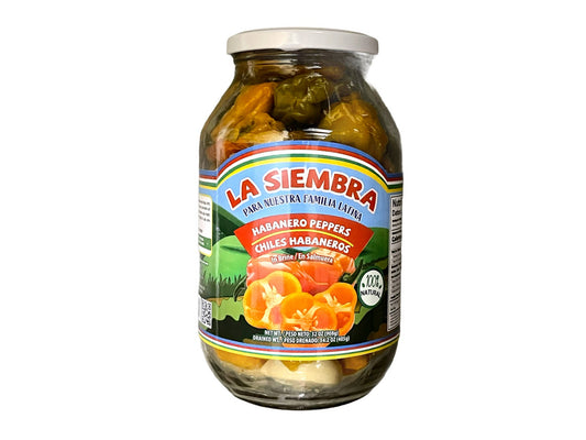 LA SIEMBRA CHILES HABANEROS 12/32OZ