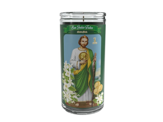 VELADORA 14 DIAS SAN JUDAS TADEO VERDE 6/1