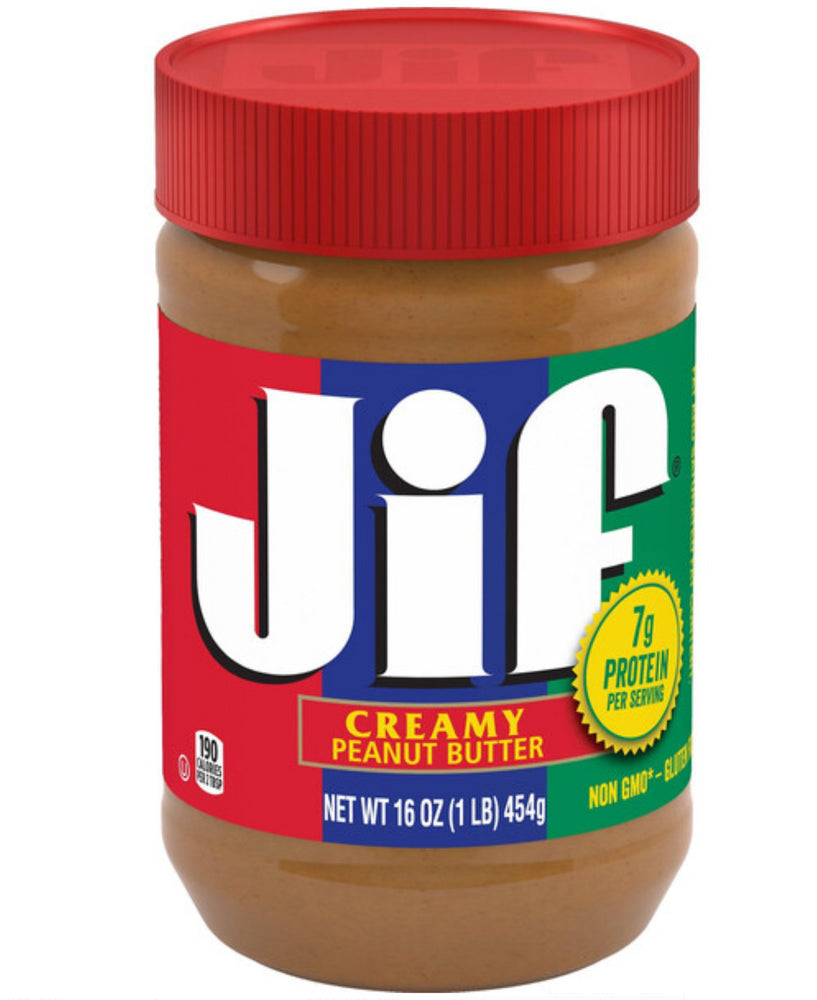 JIF PEANUT BUTTER CREAMY 12/16oz