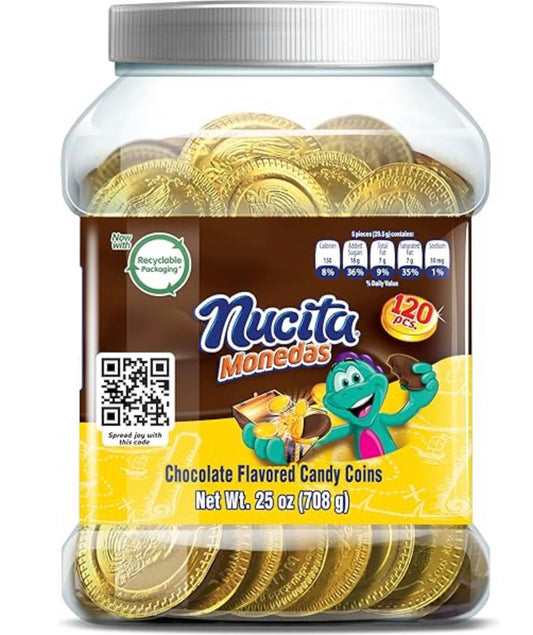 NUCITA MONEDA CHOCOLATE VITRO 12/ 25 OZ