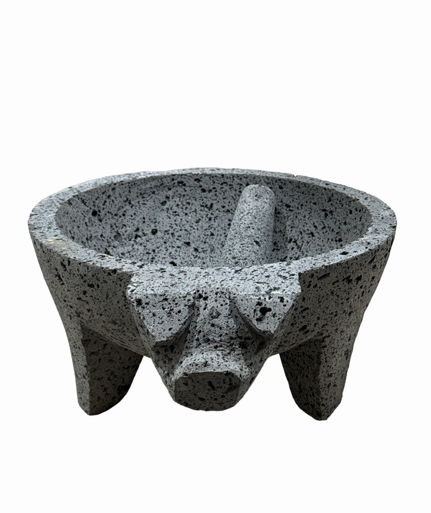 MOLCAJETE CABEZA DE MARRANO DE MEXICO 15'