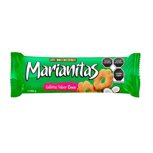GALLETAS MEX MARIANITAS COCO 20/185GR