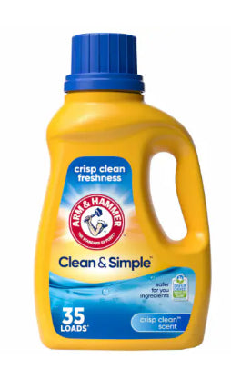 ARM & HAMMER LIQUID LAUNDRY DETERGENT CRISP CLEAN SCENT 8/1.29L
