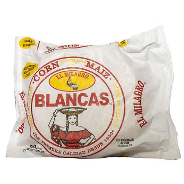 EL MILAGRO TORTILLA BLANCA 24/18