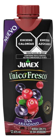 JUMEX UNICO UVA/ ARANDANO 12/475ML