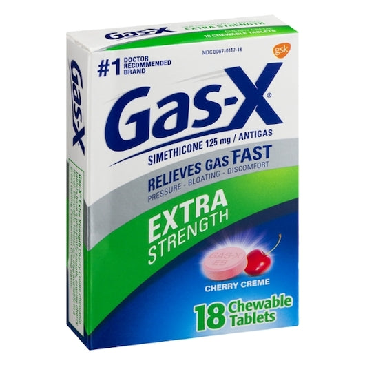 GAS-X CREME CHERRY TABLETS 4/6/18ea.