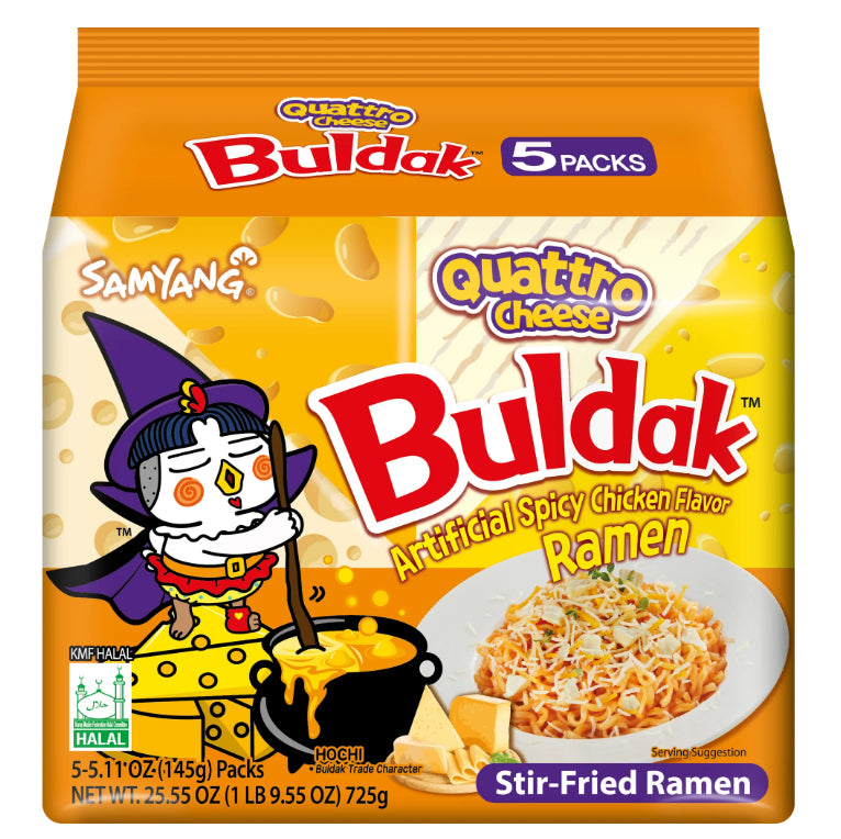 BULDAK NOODLE QUATTRO CHEESE 8/5/140gr