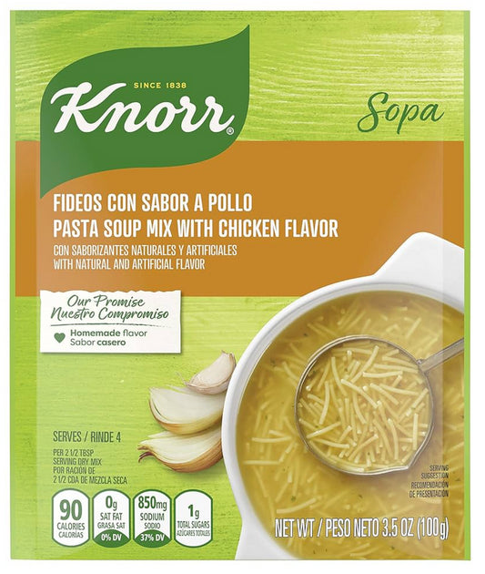 KNORR SOPA MIX SABOR POLLO 12/ 3.5oz