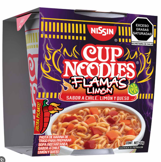 SOPA NISSIN FLAMA LIMON 12/64g