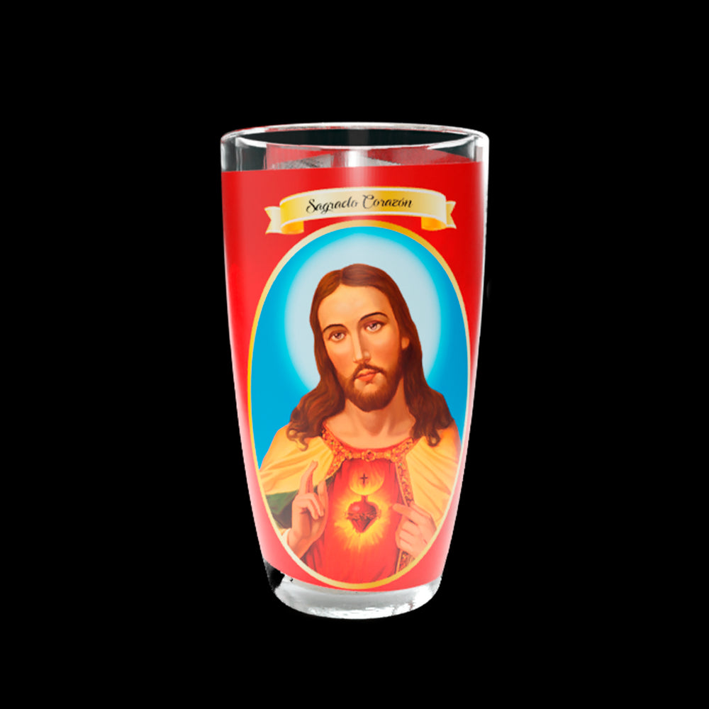 VELADORA MICHELADA (CLASICA) SAGRADO CORAZON 12/1