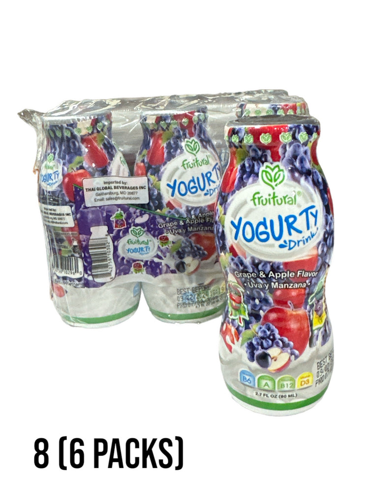 FRUITURAL YOGURTY DRINK GRAPE AND APPLE 48/2.7FL OZ