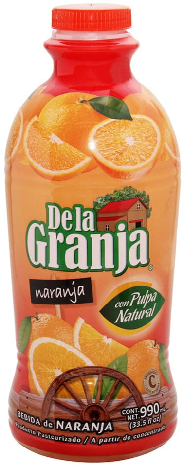 DE LA GRANJA JUGO DE NARANJA 12/ 33.5 fl, oz