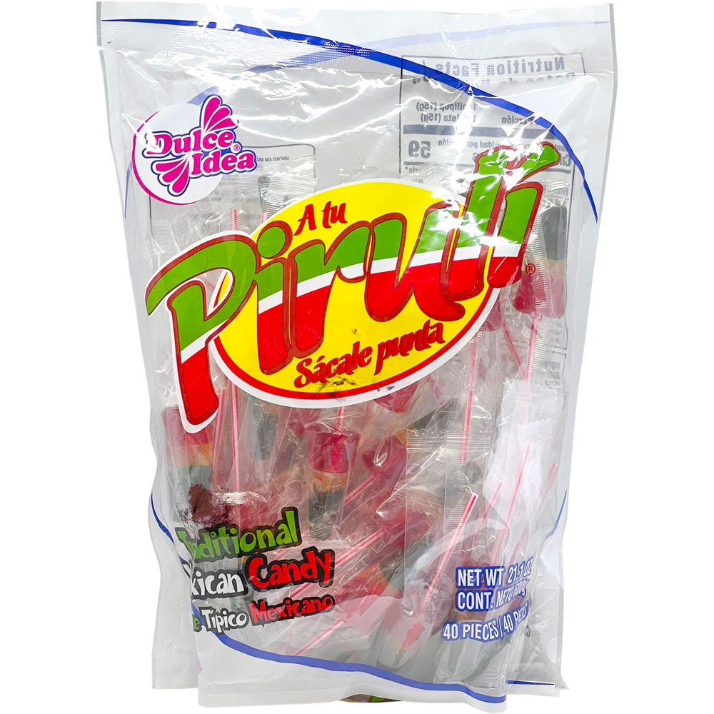 DULCE IDEA LOLLIPOPS PIRULI 12/21.16oz (600g)