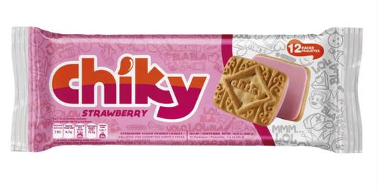 CHIKY STRAWBERRY F COOKIES BAG 16/16.9OZ