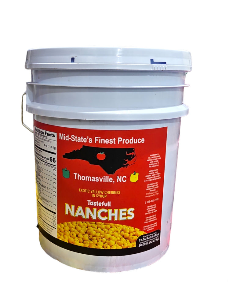 NANCE EN CUBETA NET WT 51.76LBS (DRAINED: 30LBS)