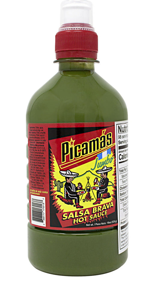 PICAMAS SALSA VERDE BOTE JUMBO 19oz
