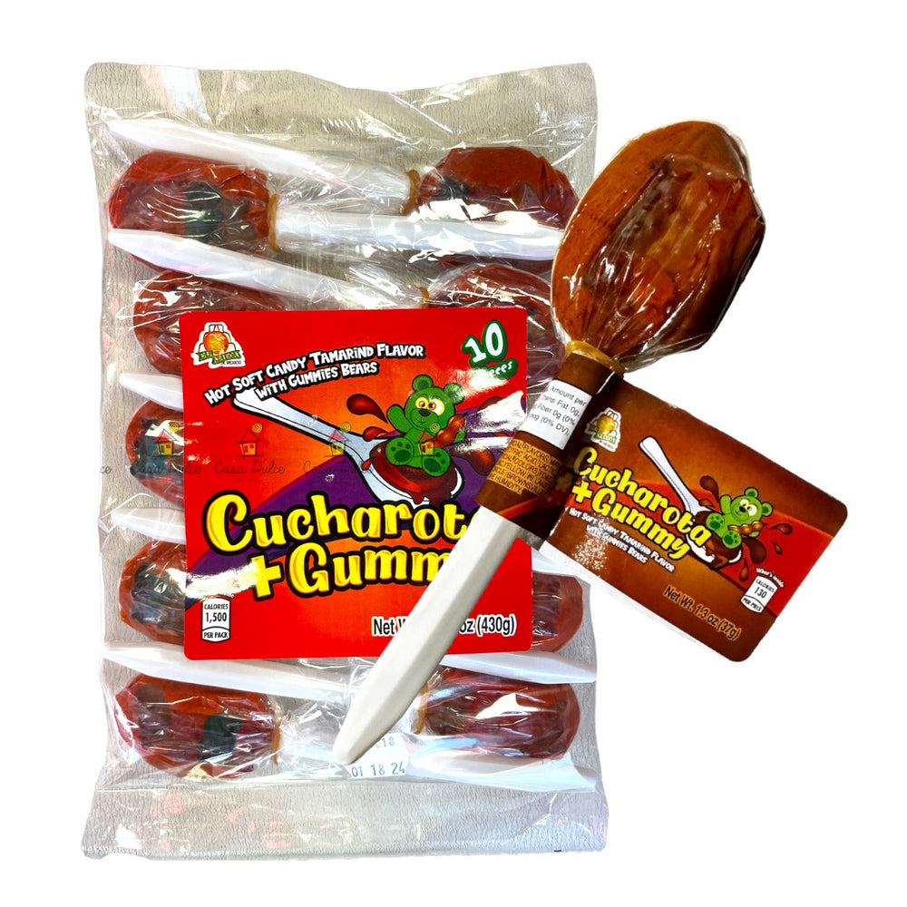 AZTECA CUCHAROTA+GUMMI BAG 32/10PC