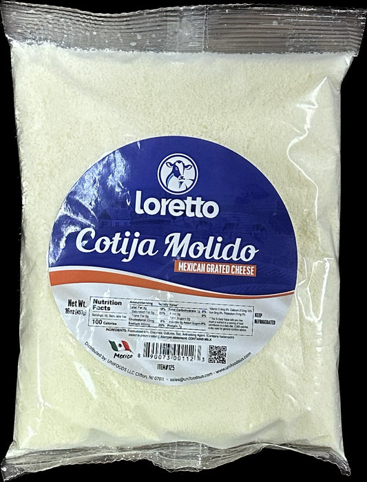 LORETTO COTIJA MOLIDO 12/16OZ