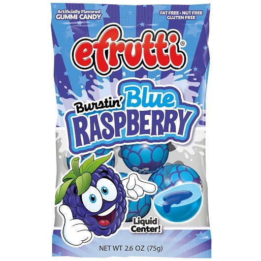 EFRUTTI BURSTIN BLUE RASPBERRY GUMMIES 12/75g