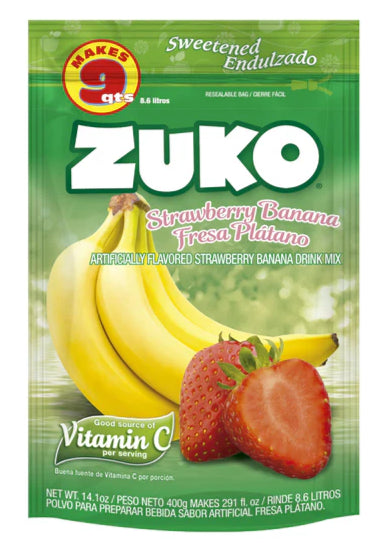ZUKO STRAWBERRY/ BANANA FAMILY PACK 12/14.1oz