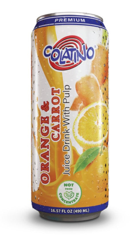 COLATINO JUGO DE NARANJA/ ZANAHORIA CON PULPA 24/490ML