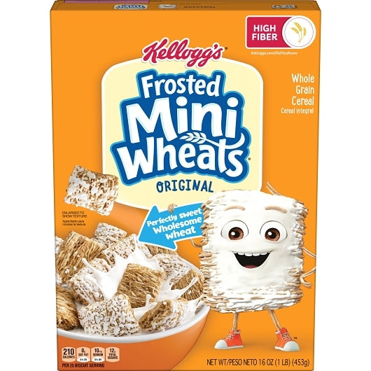 KELLOGS MINI-WHEATS CEREAL 12/16oz