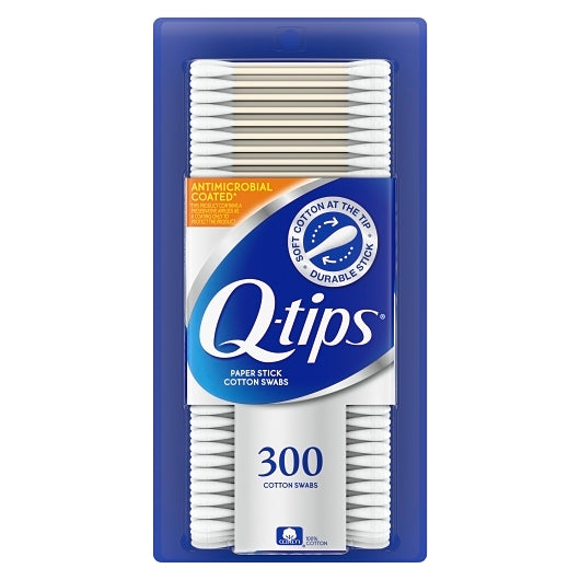 Q-TIP COTTON SWAB ANTIBACTERIAL 12/ 300ea.