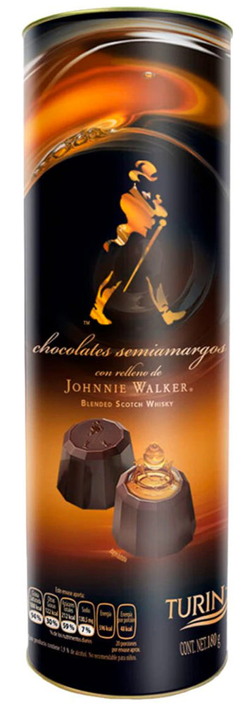 TURIN TUBE JOHNIE WALKER CHOCOLATES 12/7oz