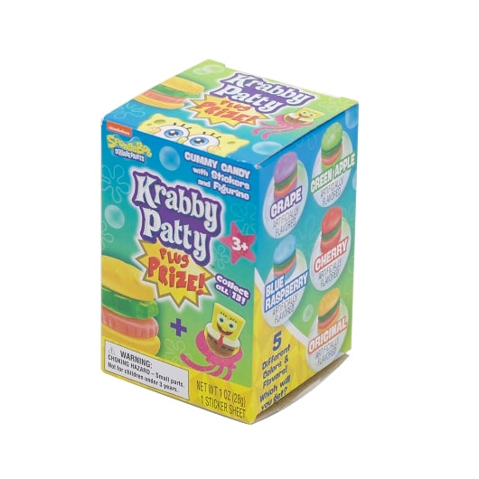 FRANKFORD CANDY KRABBY PATTY PLUS PRIZE GYMMU CANDY BOX 12/ 8/ 1oz