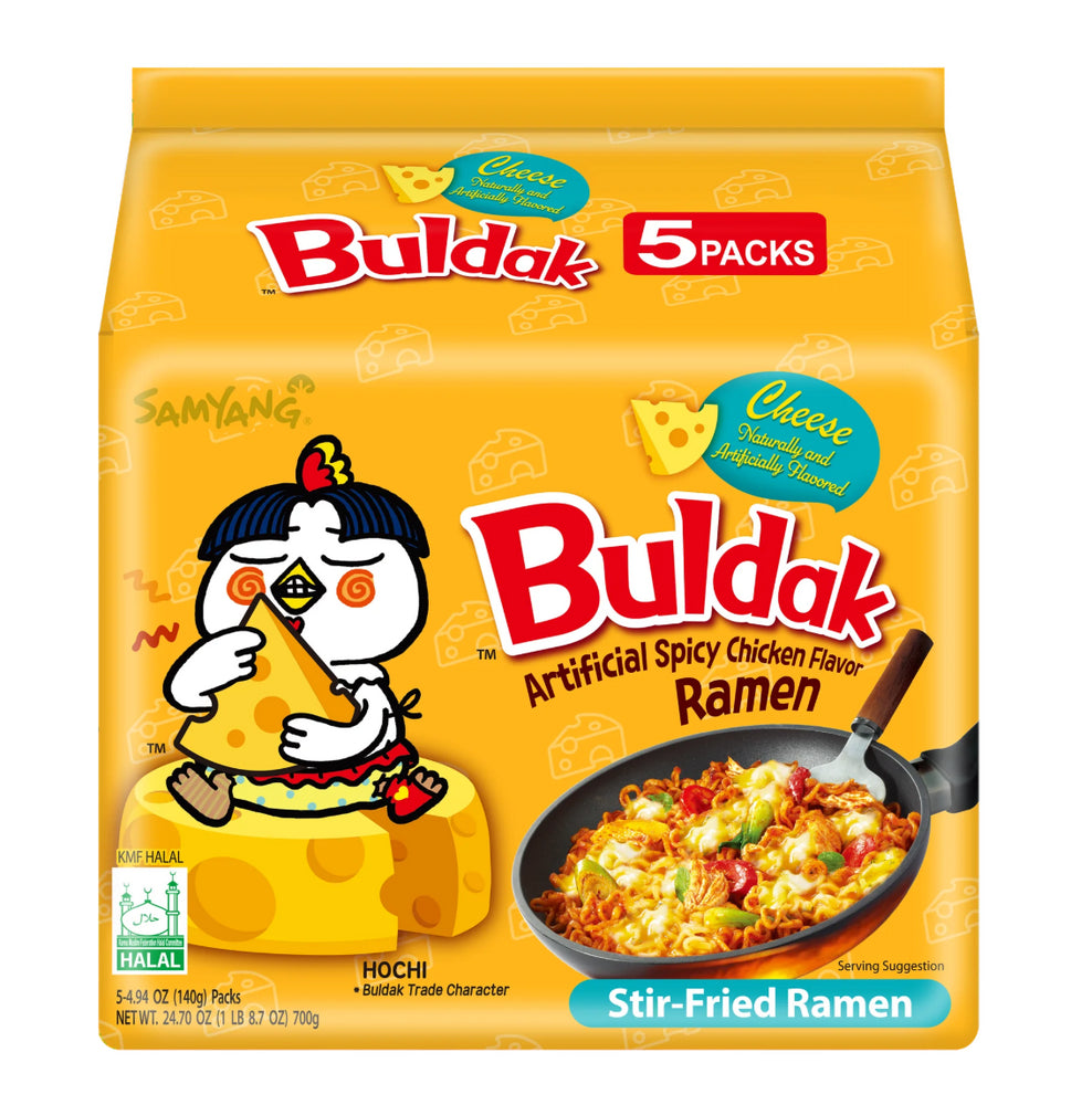 BULDAK NOODLE HOT CHICKEN CHEESE 8/5/140gr