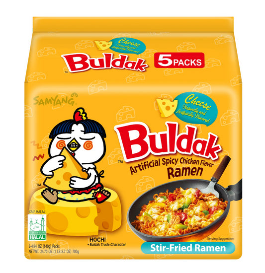 BULDAK NOODLE HOT CHICKEN CHEESE 8/5/140gr